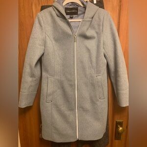 Vince Camuto Light Gray Women's Trench Coat